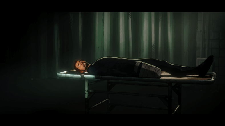 Bucky (Sebastian Stan) finds T'Challa (Chadwick Boseman) having his flesh harvested in What If...? Season 1 Episode 5 "What If...Zombies?" (2021), Marvel Entertainment