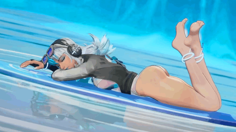 Luna Snow (Judy Alice Lee) soaks up some sun in Marvel Rivals (2024), NetEase