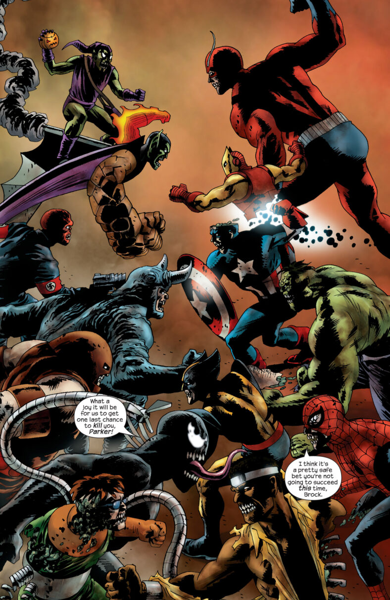The more things change the more they stay the same in Marvel Zombies Vol.1 #5 (2006), Marvel Comics. Words by Robert Kirkman, art by Sean Phillips, June Chung, and Randy Gentile.