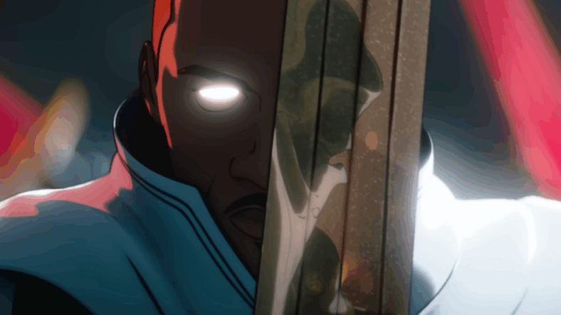 Blade (Todd Williams) serves as The Fist of Khonshu in Marvel Zombies (2025), Marvel Entertainment / Disney Plus