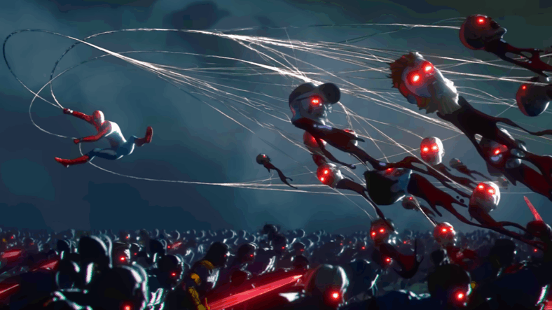 Spider-Man (Hudson Thames) tears his way through the undead legions in Marvel Zombies (2025), Marvel Entertainment / Disney Plus