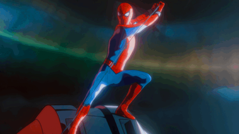 Spider-Man (Hudson Thames) turns Hank Pym's (N/A) undead strength against himself in Marvel Zombies Season 1 Episode 3 (2025), Marvel Entertainment