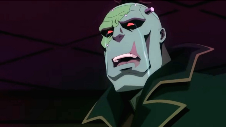 Life isn't fair to the monster Eric Frankenstein (David Harbour) in Creature Commandos Season 1 Episode 2 "The Tourmaline Necklace" (2024), DC Studios 