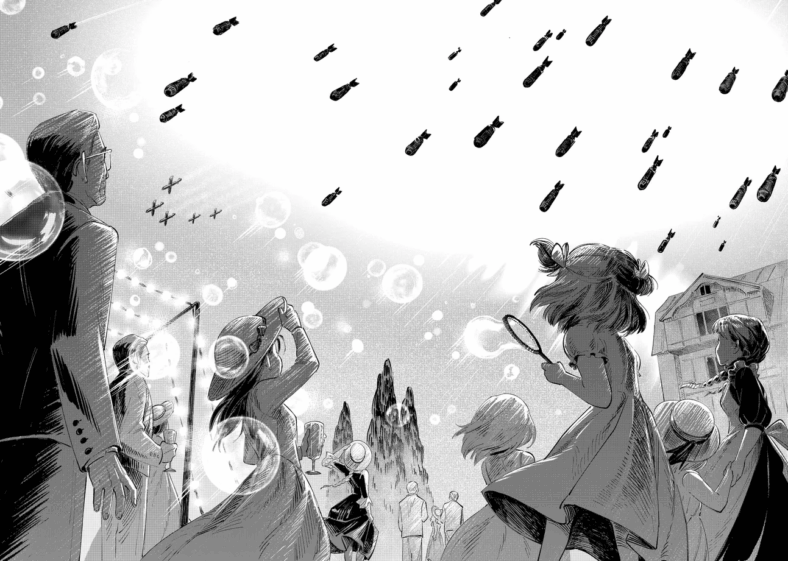 A summer forecast turns to rain in My Hope In Bloom (2025), Kadokawa. Words and art by cocosm.