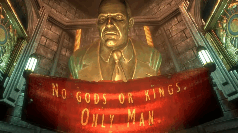 Andrew Ryan (Armin Shimerman) overlooks his creation in BioShock (2007), 2K Games