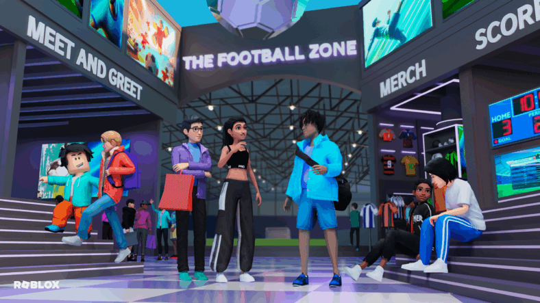 Avatars hang out in a virtual mall in Roblox (2006), Roblox Corporation