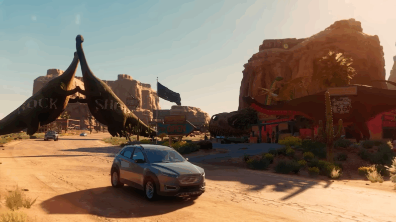 Beautiful and bizarre scenery in Saints Row (2022), Deep Silver Volition