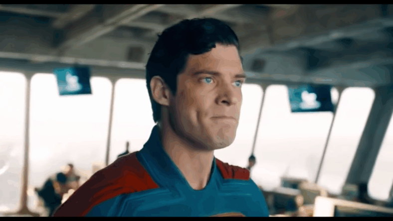 Superman (David Corenswet) challenges Lex (Nicholas Hoult) on what it means to be human in Superman (2025), DC Studios