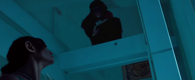 Ben (Miguel Hernando Torres Umba) is great at hide and seek in Primate (2026), Paramount Pictures