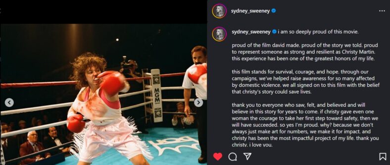 Sydney Sweeney on Instagram