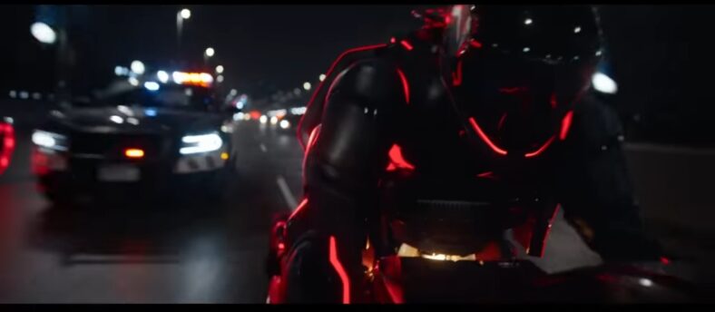 Light cycles are street legal in Tron: Ares (2025), Walt Disney Pictures 