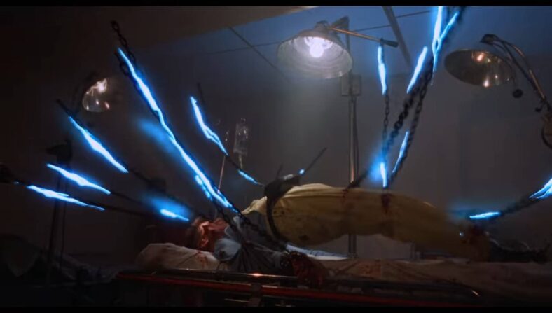 This young man learns the shocking truth of what happens to people who steal things in Hellraiser III: Hell on Earth (1992), Miramax Films