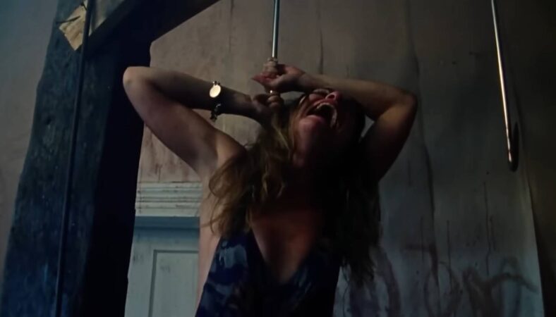 Pan (Teri McMinn) has a few hang-ups about cannibalism in The Texas Chainsaw Massacre (1974) Bryanston Distributing Company