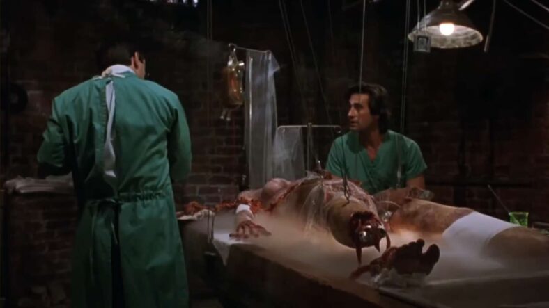 Dr. West (Jeffery Combs) and Dr. Cain (Bruce Abbott) build the perfect Bride of Re-Animator (1990), 50th Street Films