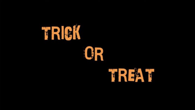 The logo to Trick or Treat (1986), De Laurentiis Entertainment Group