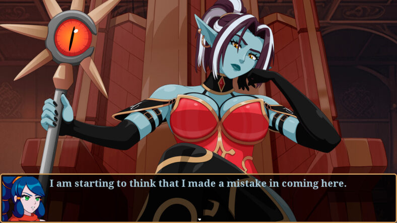 Luccia has second thoughts about being a hero in Heavy Hearts (2025), Galewind Games