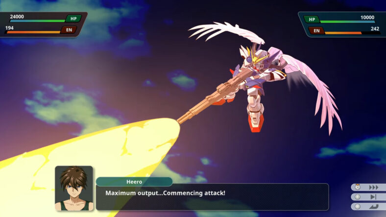 Heero Yuy (Hikaru Midorikawa) unleashes the full might of the Wing Gundam Zero Custom in Super Robot Wars Y (2025), Bandai Namco Forge Digitals