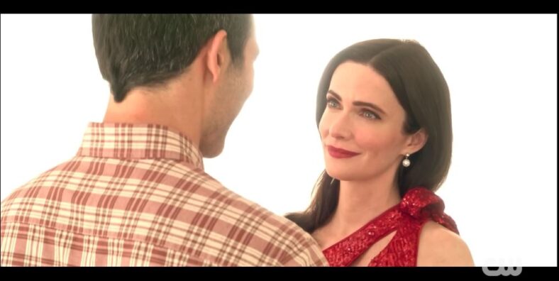 Superman (Tyler Hoechlin) meets Lois (Elizabeth Tulloch) in the afterlife in Superman & Lois Season 4 Episode 10, "It Went By So Fast," (2024), Warner Bros. Television