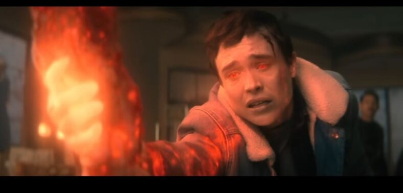 Viktor Hargreeves/Number Seven (Elliot Page) gets consumed by the Cleanse in The Umbrella Academy Season 4 Episode 6, "End of the Beginning" (2024) Netflix