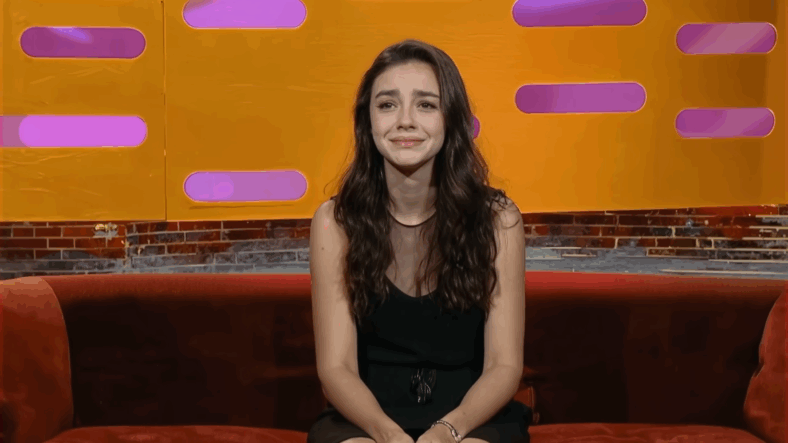 AI product 'Tilly Norwood' expressing a human emotion in Particle 6 TV's AI Commissioner/Comedy Sketch (2025), YouTube