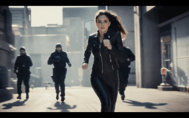 AI product 'Tilly Norwood' in action film via Particle6