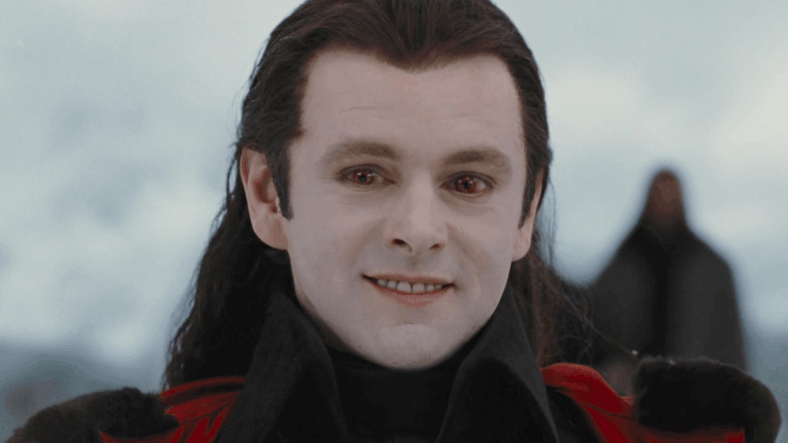 Aro (Michael Sheen) attempts to parlay in The Twilight Saga: Breaking Dawn - Part 2 (2012), Lionsgate