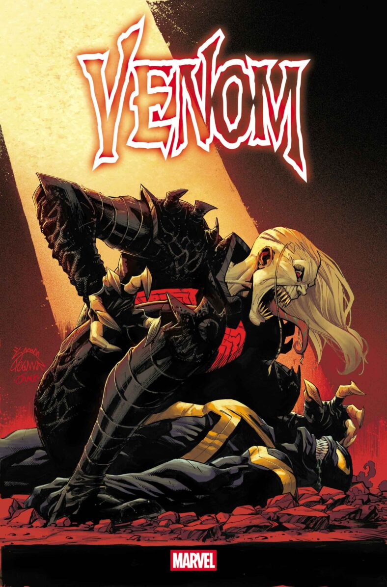 Knull has words with Mary-Jane Watson on Ryan Stegman's cover to Venom Vol. 1 #250 (2025), Marvel Comics