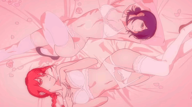 Denji (Kikunosuke Toya) can't choose between Makima (Tomori Kusunoki) and Reze (Reina Ueda) in Chainsaw Man - The Movie: Reze Arc (2025), Mappa