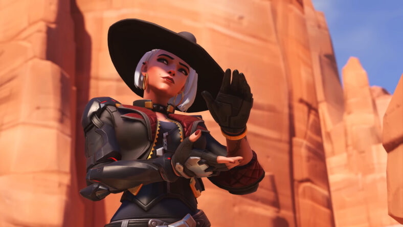 Ashe (Jennifer Hale) begins to grow impatient with her team in Overwatch 2 (2022), Blizzard Entertainment