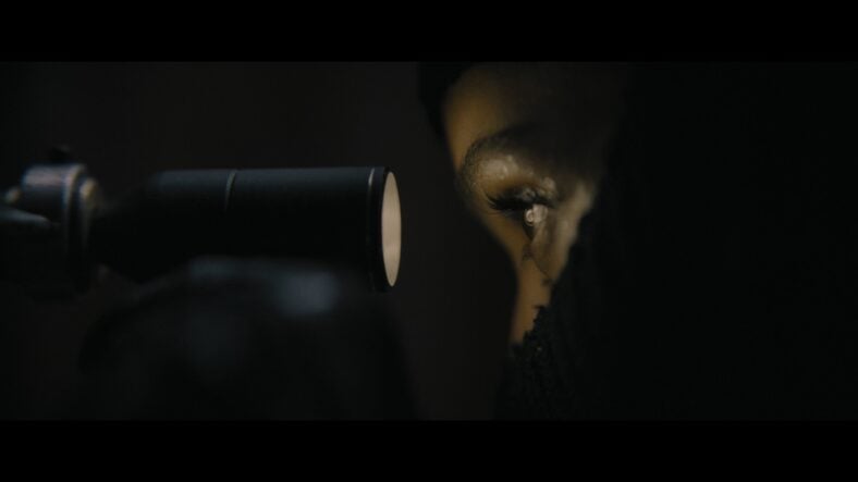 Selina (Zoe Kravitz) indulges her calling as a locksmith in The Batman (2022), Warner Bros. Pictures