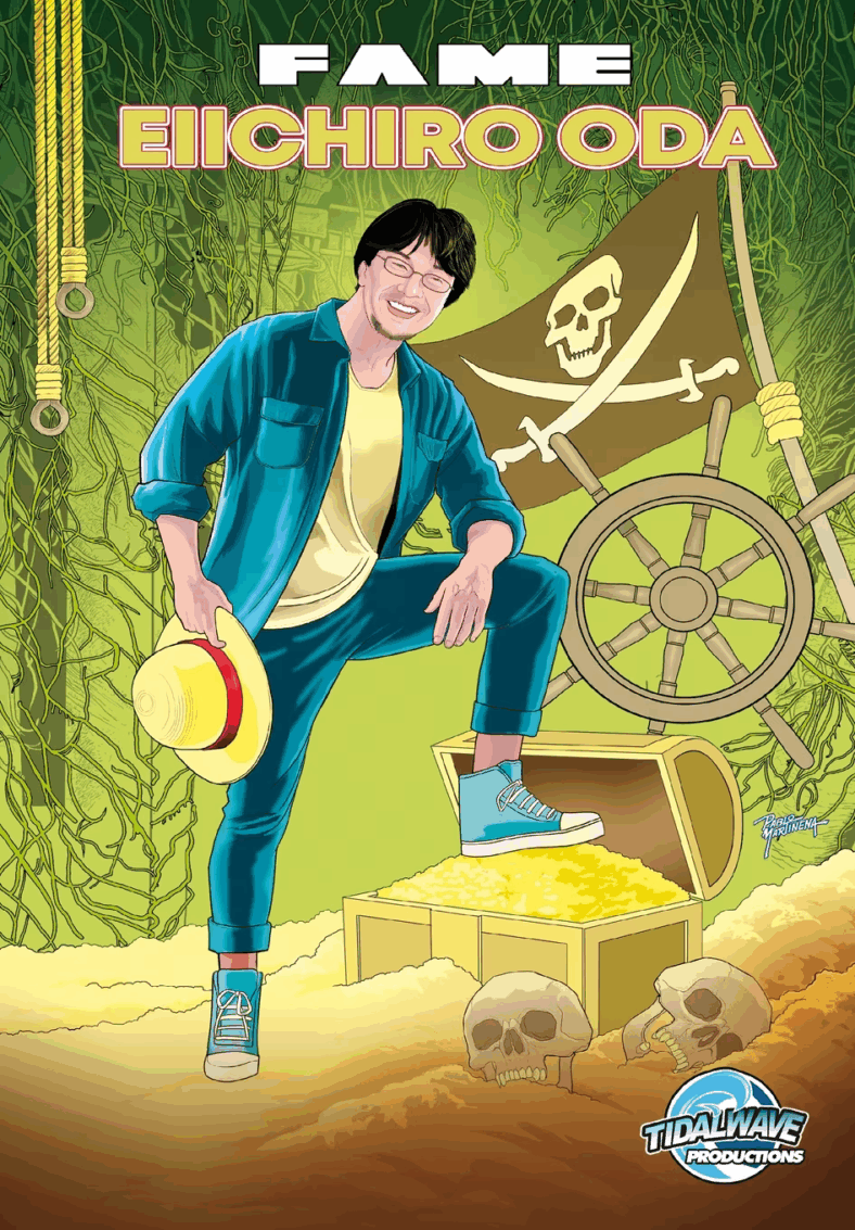 'The Legend of Zelda' producer aims to be King of the Pirates on  Pablo Martinena's cover to Fame: Eiichiro Oda Vol. 1 #1 (2025), Tidalwave Productions