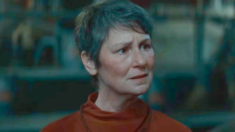 A Force Healer (Josie Walker) senses Cassian Andor's (Diego Luna) connection to the Force in Andor Season 2 Episode 7 "Messenger" (2025), Lucasfilm