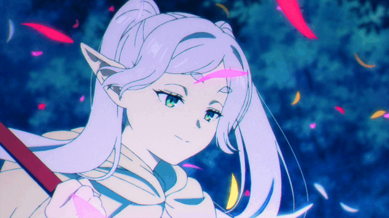 Frieren (Atsumi Tanezaki) holds hope in the face of Serie's (Mariya Ise) prediction about the end of the era in Frieren: Beyond Journey's End Episode 25 "A Fatal Vulnerability" (2024), Madhouse