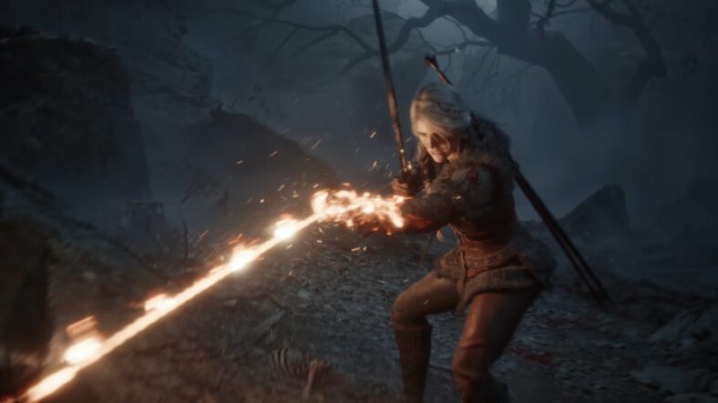 Ciri (Ciara Berkeley) unleashes her Magic against the Bauk in The Witcher 4 (TBA), CD Projekt Red