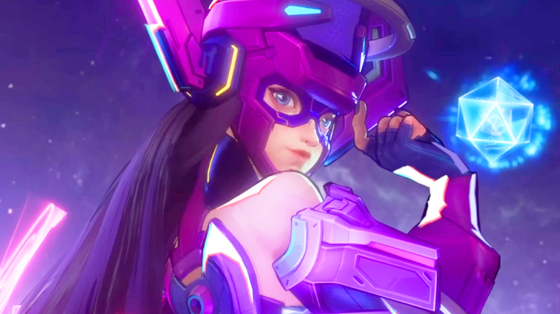 Galacta (Cassandra Lee Morris) prepares to check-in on a new match in Marvel Rivals (2024), NetEase Games