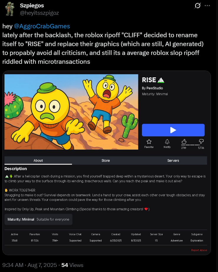 Archive link @heyitsszpigoz via X