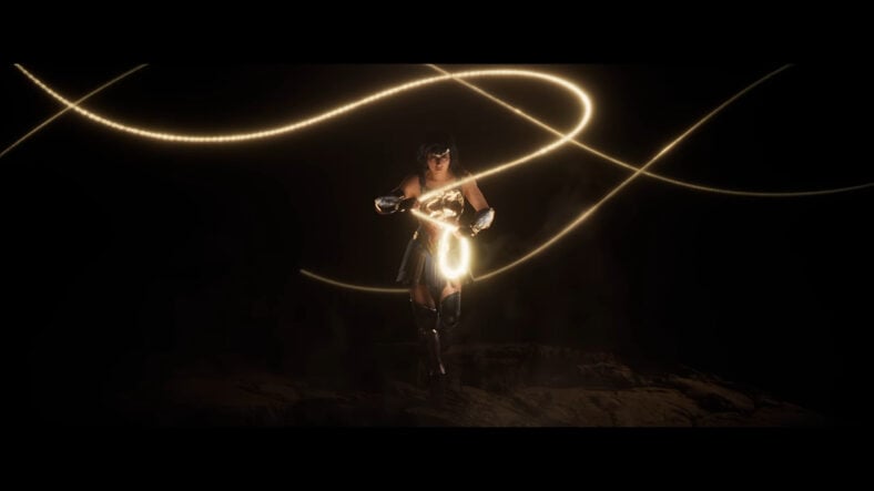 Wonder Woman (TBA) unfurls her Lasso of Truth in Wonder Woman (Cancelled), Monolith Productions