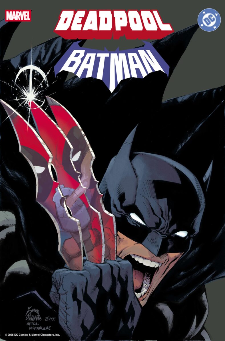Batman does his best Todd McFarlane impression on Ryan Stegman's variant cover to Deadpool/Batman Vol. 1 #1 (2025), Marvel Comics/DC