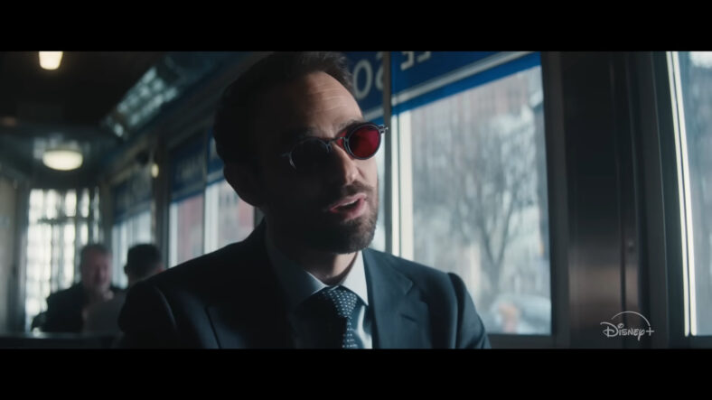 Matt Murdock (Charlie Cox) catches up with Kingpin (Vincent D'onofrio) in Daredevil: Born Again (2025), Marvel Entertainment