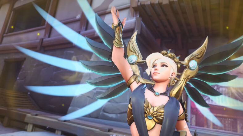 Mercy (Lucie Pohl) revives her teammates in Overwatch 2 (2022), Blizzard Entertainment