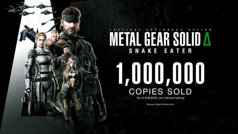 Naked Snake hits the one million sales mark in Metal Gear Solid Δ: Snake Eater (2025), Konami