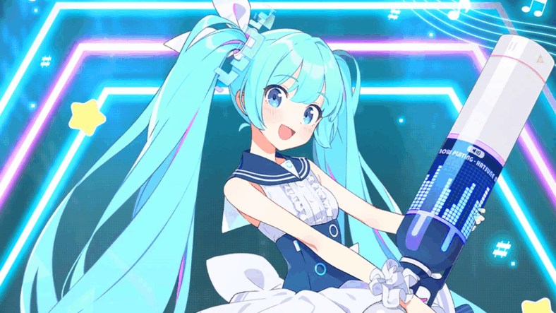 Hatsune Miku (Fujita Saki) is ready to rock in Blue Archive (2021), Nexon Games