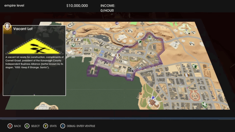 Criminal ventures in the vertical slice in Saints Row (Unreleased Alpha Build), Deep Silver Volition