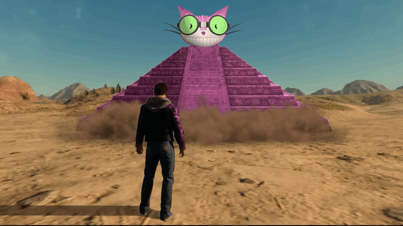 A recreation of the Genki Pyramid in My 2019 Visit to Volition & the Saints Row We Never Got (Part 1), YouTube