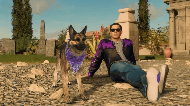 The Boss and a Dog homie in the vertical slice in Saints Row (Unreleased Alpha Build), Deep Silver Volition