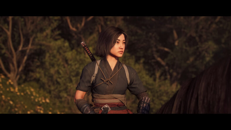 Naoe (Masumi Tsunoda) rides across the Feudal Japanese landscape in Assassin's Creed Shadows (2025), Ubisoft