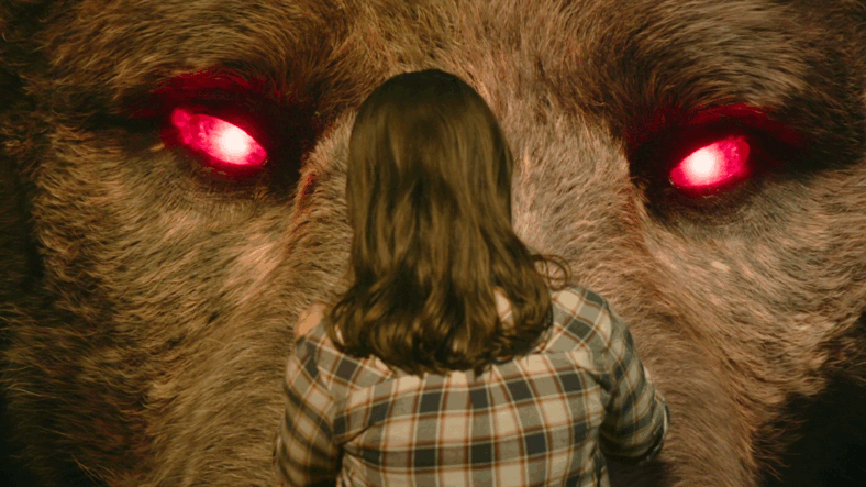 Dani Moonstar (Blu Hunt) makes peace with her Demon Bear in The New Mutants (2020), Marvel Entertainment