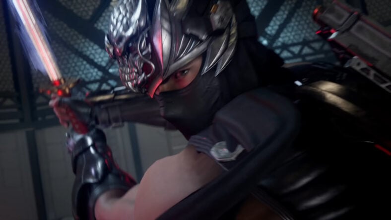 Ryu Hayabusa (Hideyuki Hori) draws his Dragon Sword in Ninja Gaiden 4 (2025), Team Ninja/PlatinumGames