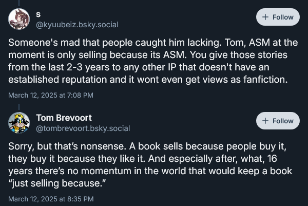 Marvel Comics Exec Editor Tom Brevoort pushes back against fans who want to see Spider-Man and Mary-Jane get back together.