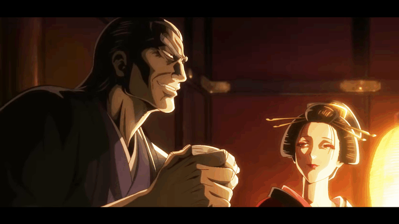 Night King Housen (Banjou Ginga) plots his next move in the announcement teaser for New Gintama The Movie: Yoshiwara in Flames (2026), BN Pictures